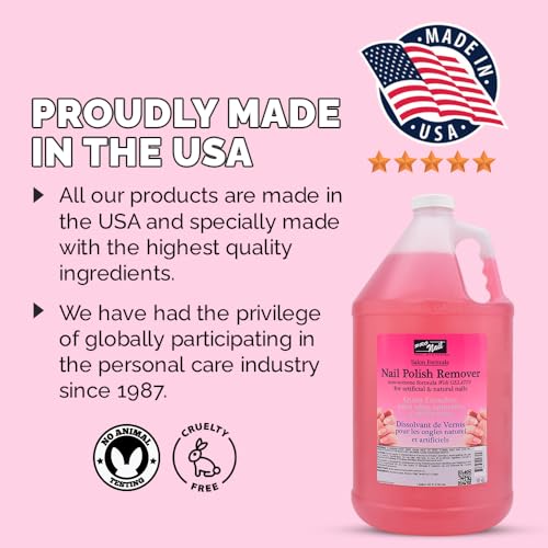 PRONAIL - Non-Acetone Nail Polish Remover Professional, Maximum Strength, 1 Gallon