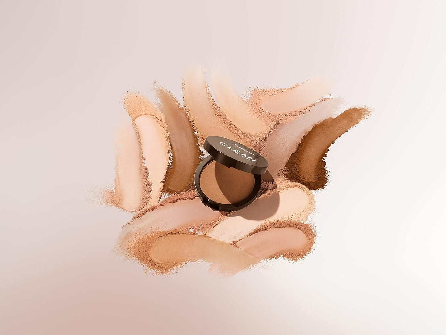 Covergirl Clean Invisible Pressed Powder, Lightweight, Breathable, Vegan Formula, Tawny 165, 0.38oz