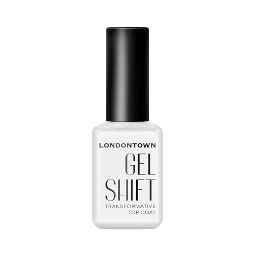 LONDONTOWN GelShift - Transformative UV Gel Top Coat for Nail Polish, High Gloss Long Lasting Manicure Nail Care, HEMA Free - .40 fl oz