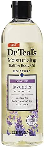 Dr. Teals Bath & Body Oil Variety Gift Set (2 Pack, 8.8oz Ea.) - Soothing Lavender & Rejuvenating Eucalyptus & Spearmint - Essential Oils Hydrate Skin & Alleviates Daily Stress