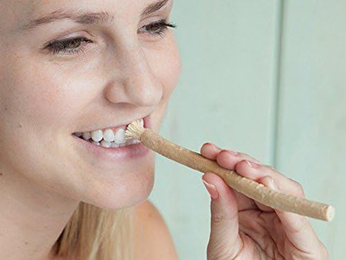 Natural Teeth Whitening Kit/Natural Toothbrush for Whiter Teeth, Fresher Breath, While Being Chemical Free