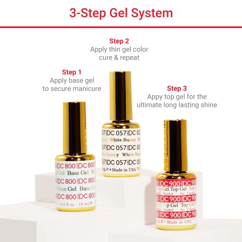 DND DC Gel Polish Set, Pink Collection, UV/LED Gel Polish and Air Dry Nail Lacquer, Matching Chip-Free Polish Duo, 011 Pink Birthday, 0.5 Fl Oz