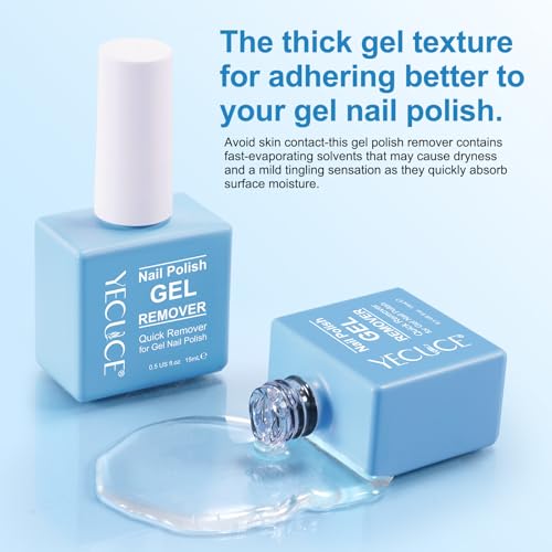 Gel Nail Polish Remover, (2pcs) Gel Polish Remover for Nails, No Need for Foil, Quick & Easy Polish Remover In 3-5 Minutes, No Need Soaking Or Wrapping-15ml