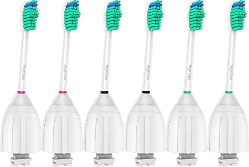 Replacement Brush Heads Compatible with Philips Sonicare Toothbrush Essence Xtreme Elite and Advance HX7022/66, 6-Pack