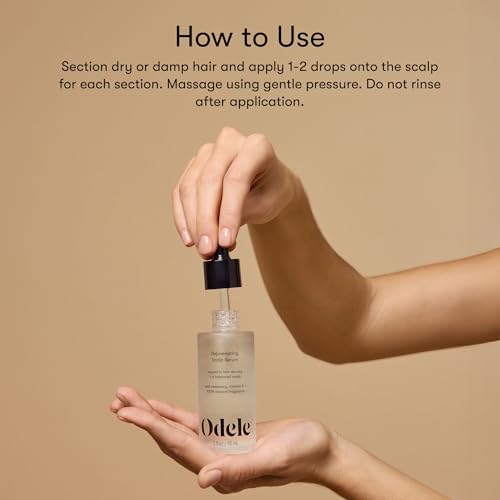 Rejuvenating Scalp Serum with Rosemary and Vitamin E to Support Hair Density and a Balanced Scalp, for all Hair Types, 2 Fl Oz