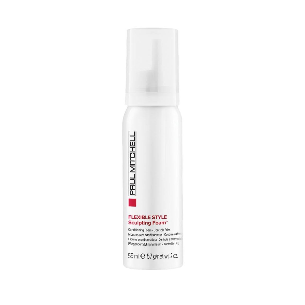 Paul Mitchell Sculpting Foam, Conditions + Controls Frizz, For All Hair Types, 2 oz.