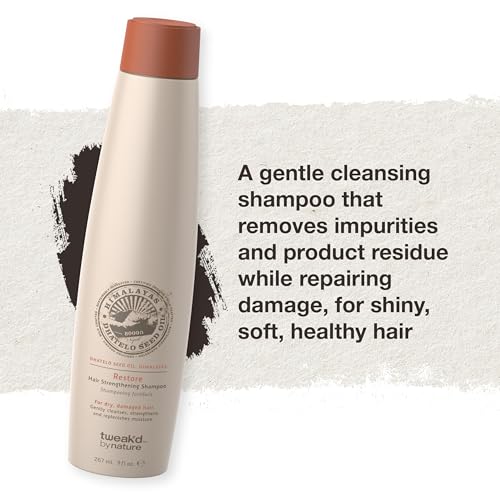 Tweak’d by Nature - Restore Hair Strengthening Shampoo, Ultra-Moisturizing for Dry Damaged Hair, Leaves Hair Shiny and Soft, Cruelty Free (9 ounces)