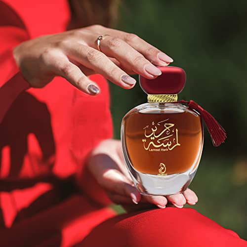 ARABIYAT Lamsat Harir Women's Eau de Perfume | Middle Eastern Spray - Sweet, Fruity, Musky Aromatic Fragrance for Women - 100 ml