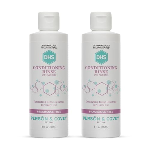 DHS Conditioning Rinse Moisturizing Conditioner – Hydrating and Detangling for Dry, Damaged, or Oily Hair – 2 Pack (8 oz Bottles)