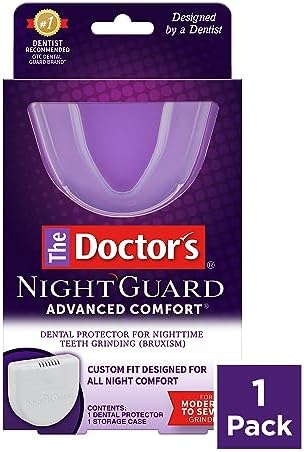 The Doctor's NightGuard, Mouth Guard for Grinding Teeth, Dental Guard for Bruxism, Night Guard for Teeth, 1 Pack