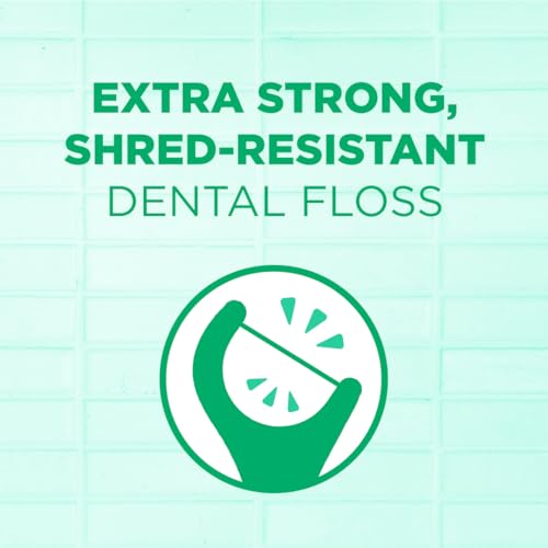 GUM Professional Clean Floss Picks - Extra Strong Shred-Resistant Floss, Easy Grip Handle - Dental Flossers for Adults - Fresh Mint Flavor, 90 Count (Pack of 6)