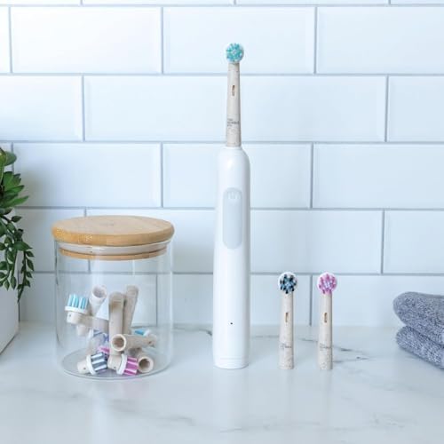 The Humble Co. Electric Toothbrush Heads – Replacement Heads Compatible with Oral B Toothbrush, Helps Remove Plaque and Eliminate Bad Breath (4pk)