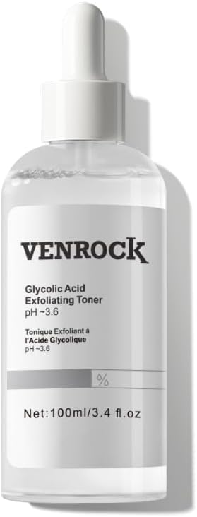7% Glycolic Acid Exfoliating Toner, Exfoliating Facial Toner, Pore Minimizing Toner, Smooth Skin, Even Tone, Hydrating Formula