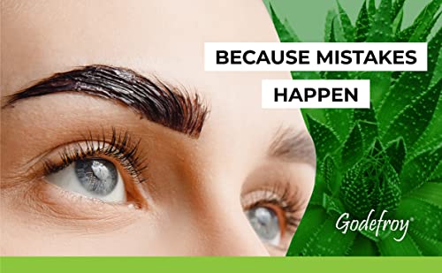 Godefroy Stain Remover For Hair Color, Hair Dye, Eyebrow and Eyelash Enhancer - Remove Unwanted Stains From the Hair or Skin, Infused with Aloe Vera (4 Ounce, 40 Applications)