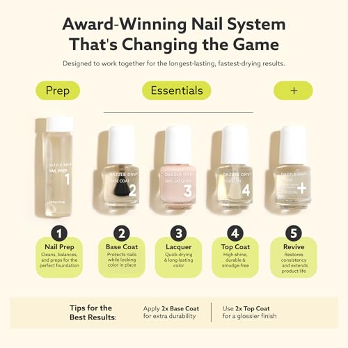 Dazzle Dry Nail Mini Lacquer (Step 3) - Argyle - A rustic burnt orange. Full coverage cream. (0.17 fl oz/ 5 Manicures)