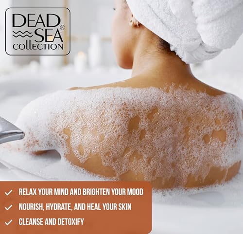 Dead Sea Collection Bubble Bath for Women and Men - with Coconut Oil and Pure Minerals - Nourishing and Moisturizing Skin - 33.8 Fl. Oz