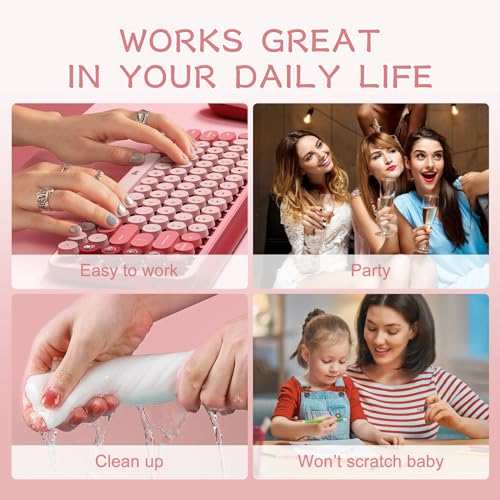 Handmade Press on Nails Full Cover Luxurious 3D Crystal False Nails Super Extra Long Stiletto Diamonds Art Decoration Fake Nails Manicure Kit Nail Art Tips Gift for Women Girls Wedding Party
