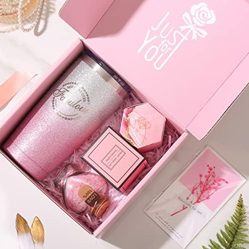 Birthday Gifts for Women Mom Nana Daughter, Rose Self Care Spa Gift Baskets for Women, Christmas Valentines for Women Best Friend Sister Her Wife Girlfriend