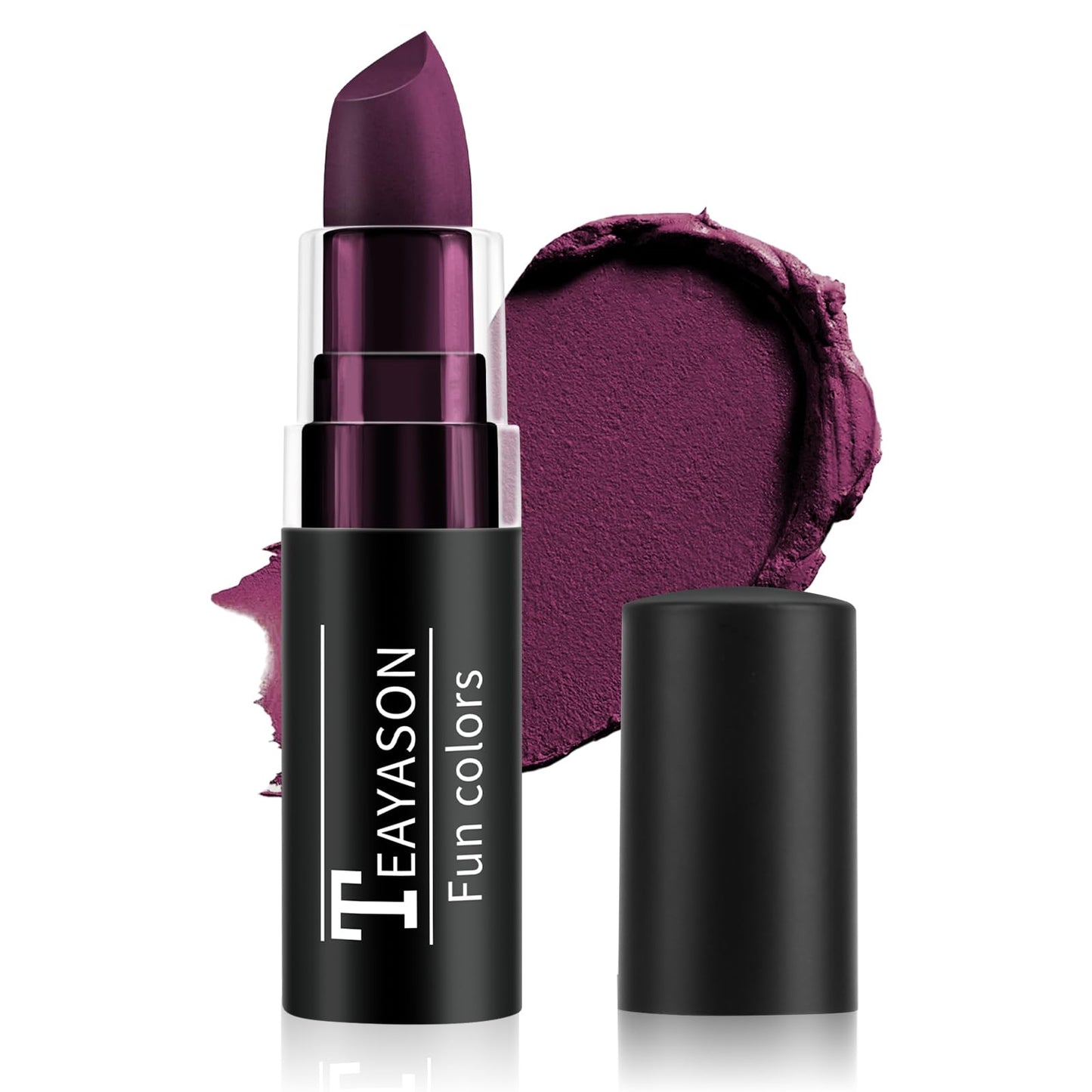 FIVEFULU Purple Face Paint Stick, Matte Lipstick Eye Black Stick, Long Lasting Waterproof Face Makeup for Halloween, Witch, Cat Cosplay