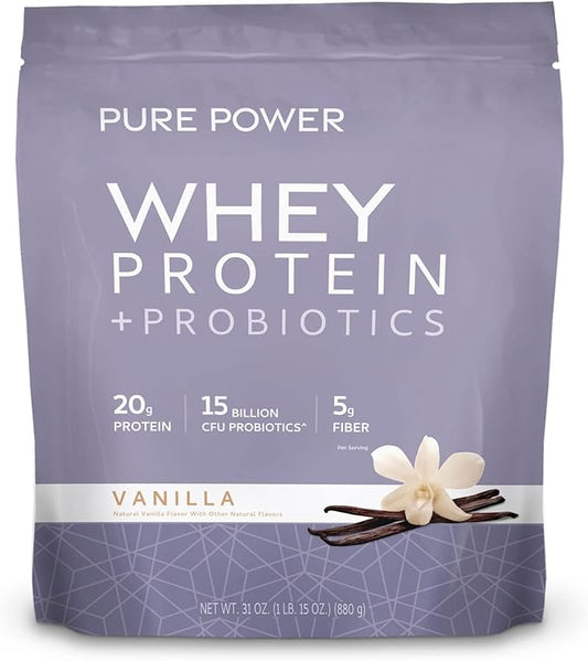 DR MERCOLA Pure Power Protein Supplement, Vanilla, 15 Ounce