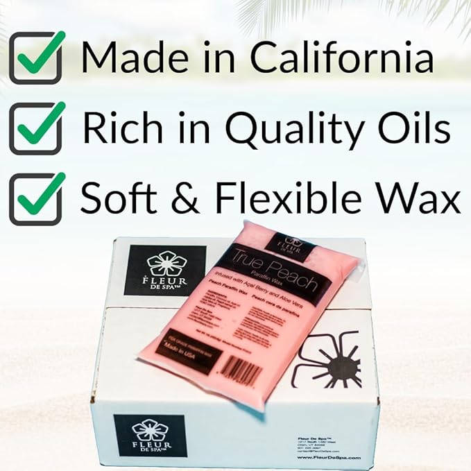 Premium Paraffin Wax Refills - Made in USA - Enhanced and Rich Oil Infusion of Coconut and Jojobo for Luxurious Spa and Home Use on Hands and Feet
