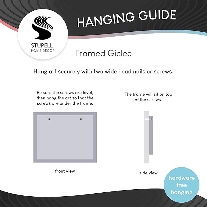 Stupell Industries Abstract Mindfulness Exercise Framed Giclee Wall Art Design by Tim Parker, White Framed, 30 x 24
