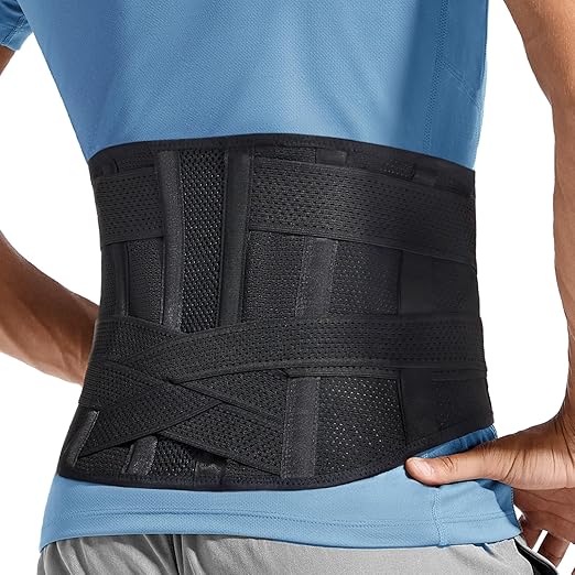 Adjustable Back Brace for Lower Back Pain & Sciatica Relief - Unisex Lumbar Support Belt for Herniated Disc, Posture Correction, Breathable Design for Work, Sports (B92,XX-Large)