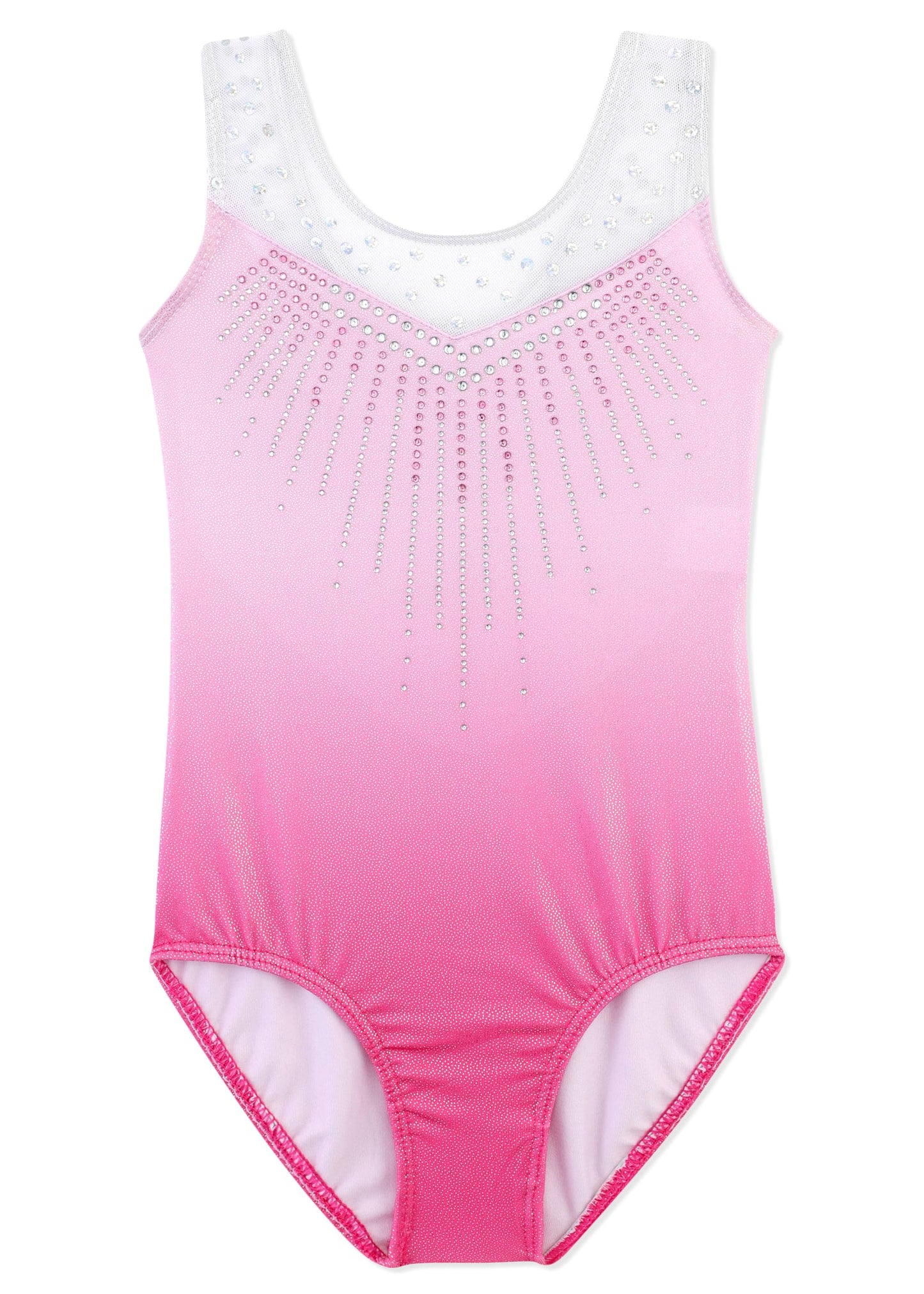 DAXIANG Leotards for Girls Gymnastics Ballet Dance Leotard Little Girl's Athletic Leotards Light Pink 1-2T