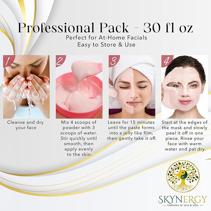 White Gold with Glycolic Jelly Face Mask | HydroGlo Jelly Mask for Skin Hydration | Radiance and Reduced Pigmentation | Vajafacial Jelly Mask | 12 Applications (30 Fl Oz).