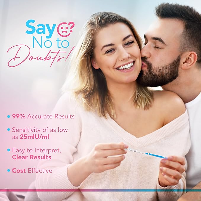 Clinical Guard 25 Ovulation Test Strips and 10 Early Pregnancy Test Strips Combo Rapid HCG Test Fertility Ovulation Predictor Kit (35 Count)