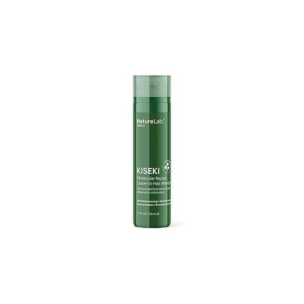 NATURELAB. TOKYO Kiseki Molecular Repair Leave-In Hair Masque - Deep Conditioning Treatment to Restore, Strengthen & Bond Damaged Split Ends, Add Shine Smoothness 1.7 Fl Oz